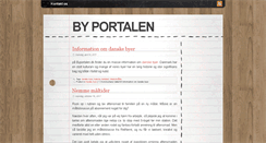 Desktop Screenshot of byportalen.dk