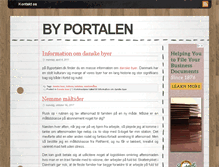 Tablet Screenshot of byportalen.dk